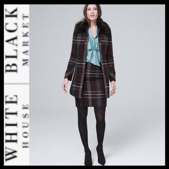 NWOT WHBM Plaid Boot Skirt - Picture 2 of 11